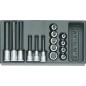 Jeu d'embouts de tournevis GEDORE 15 pieces 1/2" en module plastique ABS Jeu d'embouts de tournevis GEDORE 15 pieces 1/2" en module plastique ABS