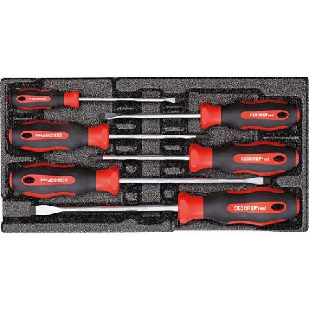 Kit tournevis GEDORE red 6 pcs fente/Phillips