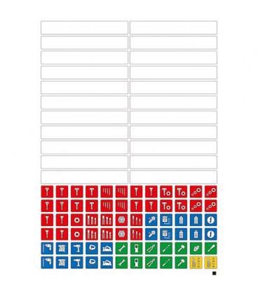 Kit étiquetage convient pour tous les L-Box et XL-Box