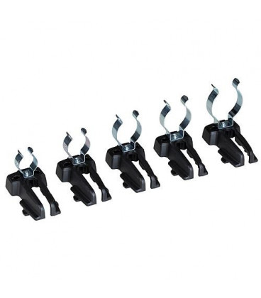 Set de clips Sortimo 5 pces pour WorkMo (plaque alu)