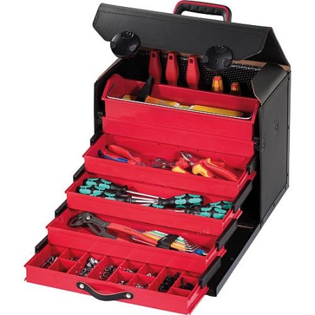 Sacoche d'outillage avec tiroirs 410x220x310mm noir 44.000-581