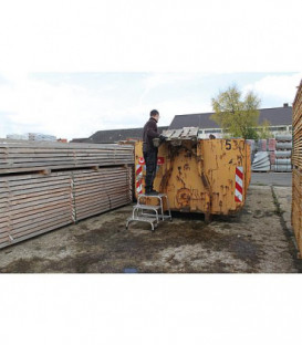 Marche-pied (metal leger) H de travail 2,40 plateforme 0,40 2 marches