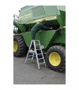 Escabeau double H de travail 3,65 H d'echelle 1,90 2x8 marches