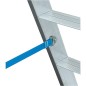 Echelle double H de travail 2,50 H reelle 0,75 Longueur 0,79 marches 2x3