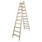 Echelle double, bois H de travail 4,03 H reelle 2,70 Longueur 2,80 marches 2x10