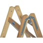 Echelle double, bois H de travail 4,03 H reelle 2,70 Longueur 2,80 marches 2x10