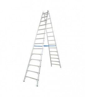 Echelle double H de travail 5,40 H d'echelle 3,75 2x14 echelons