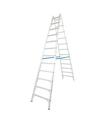Echelle double H de travail 4,85 H d'echelle 3,25 2x12 echelons