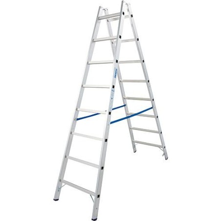 Echelle double H de travail 3,80 H d'echelle 2,20 2x8 echelons