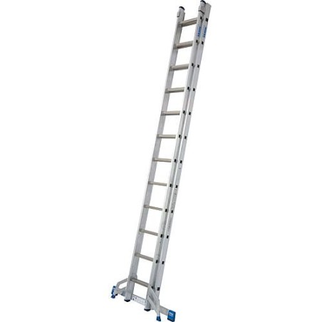 Echelle coulissante KRAUSE STABILO, 2 x 18 echelons avec traverse