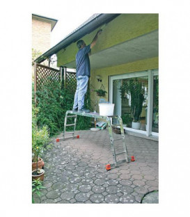 Echelle universelle articulee H de travail 3,85 - 5,75m 4x4 Echelons
