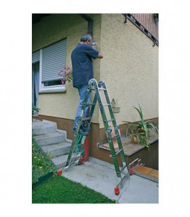 Echelle universelle articulee H de travail 3,85 - 5,75m 4x4 Echelons