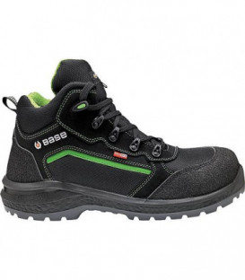 Bottes de securité BASE Be-Powerful top, noir-vert taille 47, 100% etanche