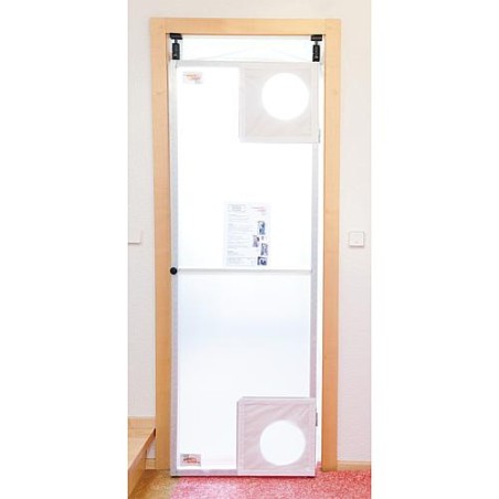 Porte battante protection poussiere jusqu'a 2750mm de haut, butée gauche ou droite