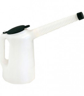 Gobelet gradue 2 litres avec ecoulement flexible et fermeture