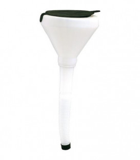 Entonnoir avec ecoulement flexible, tamis et fermeture Diametre 220 mm