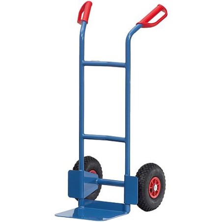 Diable en tube d'acier Fetra Capacité 200 kg, roue pleine
