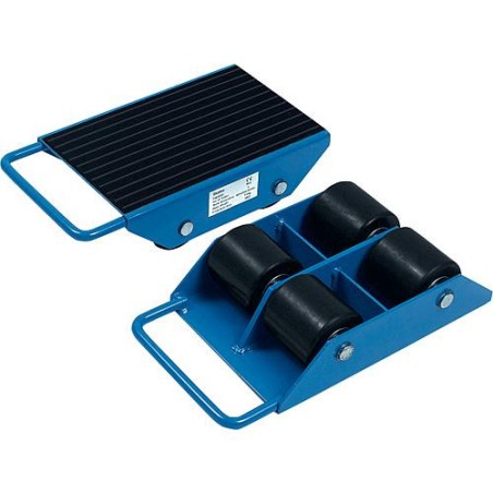 Rouleurs pour charges lourdes 6944 Fetra Capacité 3000 kg, plaque de charge 330x220 mm