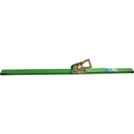Sangle d'amarrage, une piece type 1000, DIN EC 12195-2, bleu Ceinture 25 mm, longueur 4 m