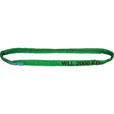 Sangle ronde en polyester DIN 61360/EN 1492-2 Enveloppe double Violet  :  1 t / Longueur 1 m
