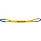 Elingue en polyester jaune DIN 61360/EN 1492-1 bicouche Larg 100 x 9 mm-Long utile 4,0 m