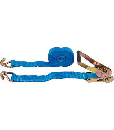 Sangle d'arimage en 2 parties DIN EN 12995-2, bleu sangle 50 mm - lg 6 m