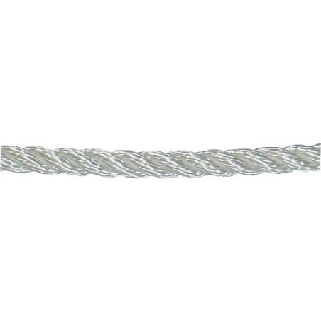 GEWA-Corde en fibre, polyamide tourné, diam. 10 mm, L 10 m, blanc