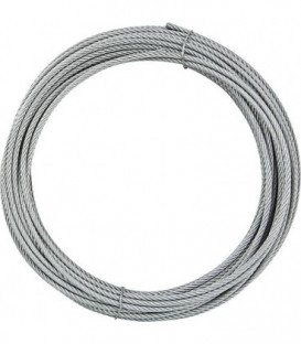 Cable a torons ronds DIN 3060 6 x 19 avec fibre diam. 5 mm / 25 m, zingué