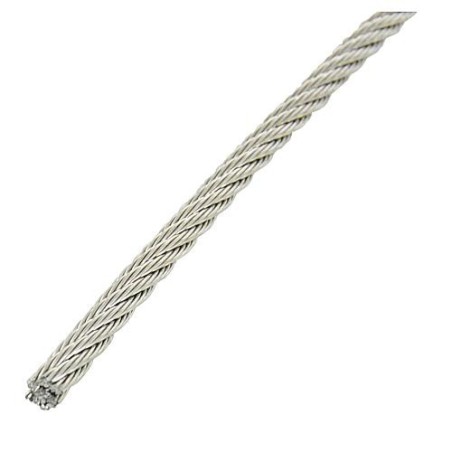 Cordon inox A4 weich 7 cables a 7 fils, diam. 4,0 mm, Longueur: 250 m