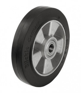 Roue en caoutchouc poids lourd, alu ALEV 100/15K charge limite 200kg roue diam. 100mm, trou axial diam. 15mm