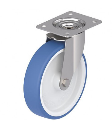 Roulette pivotante BLICKLE inox LEX-POTHS 125G diam.-roue 125mm