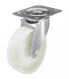 roue plast poids lourd polyamide/acier LE-PO 200G, charge limite 300 kg roue diam. 200mm, dim plaque 140x110mm