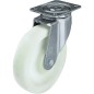 Roulettes pivotantes acier capacite de charge 900kg roue diam. 200 mm, 140x110 mm