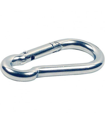 Mousqueton zingué taille 120x11mm capacite de charge 450 kg