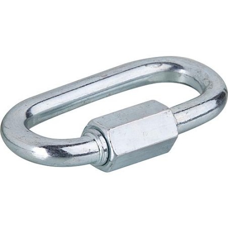 mousqueton ovale zingué taille 4x33 mm capacite de charge 90kg