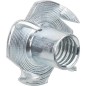 Ecrou a frapper M4x6 galvanise, emballage : 100 pieces