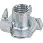 Ecrou a frapper M4x6 galvanise, emballage : 100 pieces