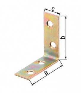 Equere chaise, 60x60x16mm jaune galva