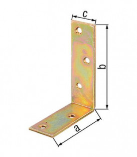 Equere chaise, 60x60x16mm jaune galva