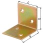 Equerre large 60x60x60mm jaune zinguée