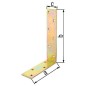 Corniere poutre 160x240x50 mm zingué jaune