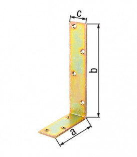 Corniere poutre 160x240x50 mm zingué jaune
