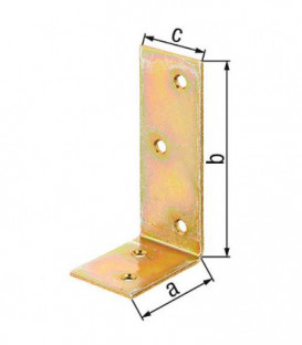 Corniere poutre 40x80x30 mm zingué jaune