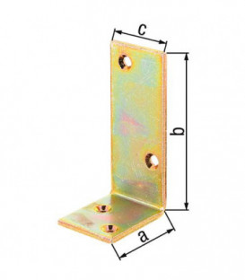 Corniere poutre 40x80x30 mm zingué jaune