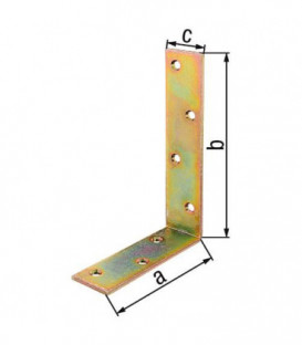 Corniere poutre 40x80x30 mm zingué jaune