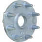 Attache pour bois d'un cote diam. 50 mm, galv zingue
