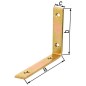 Corniere poutre 160x160x20 mm zingué jaune