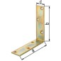Corniere poutre 200x200x40 mm zingué jaune
