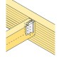 Support de poutre (4 rangs) galvanise a chaud (tzn) 160 x 103