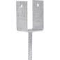 Sabot d'appui D D140 x 90 avec barre a rainure 20 mm galvanise a chaud (tzn)